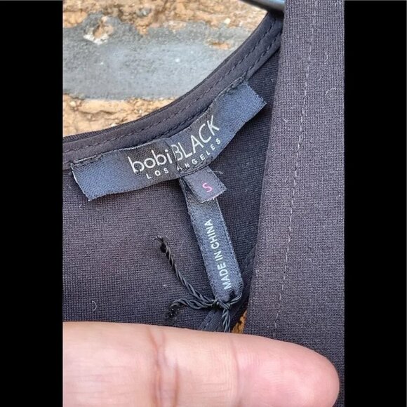 bobi black los angeles T-back dress size small - Picture 6 of 14